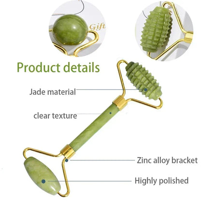 Natural Jade Roller Set