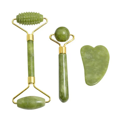Natural Jade Roller Set
