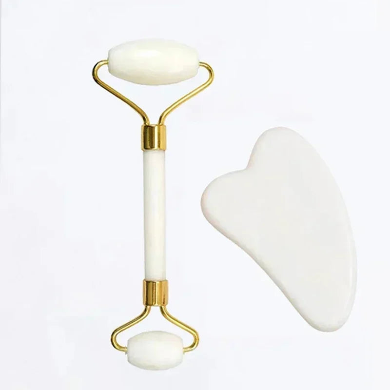 Natural Jade Roller Set