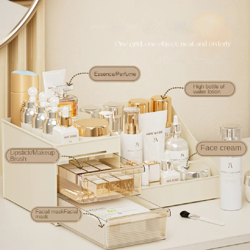 Transparent Drawer Style Makeup Organizer